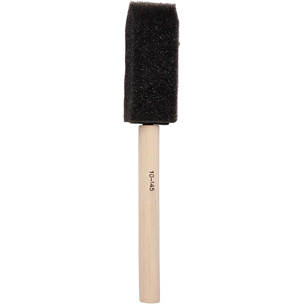 Foam Brushes, W: 25 mm, 10 pc