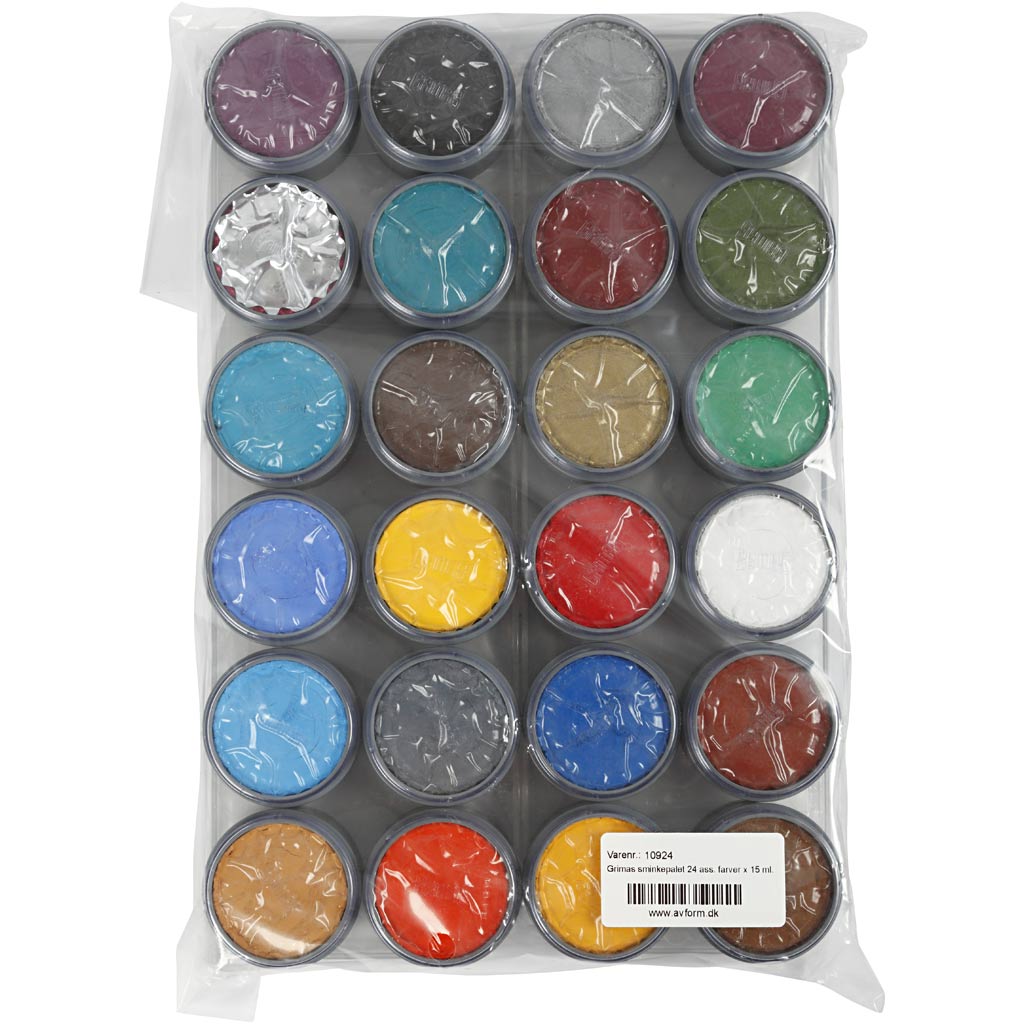 Grimas Schminkpalette, Sortierte Farben, 24x15 ml/ 1 Pck [HOB-10924]