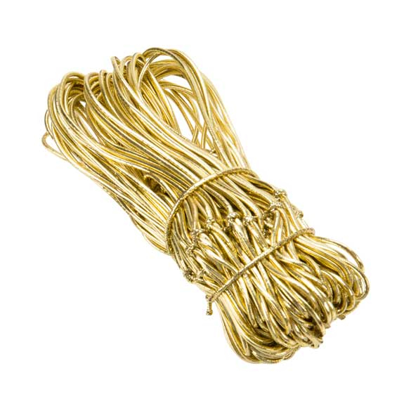 Dekogummi Metallisch Gold - 25.5cm (50 Stück) [10MG]