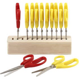 Kinderschere, L 12,5 cm, Rund, 12 Stk/ 1 Pck [HOB-11190]