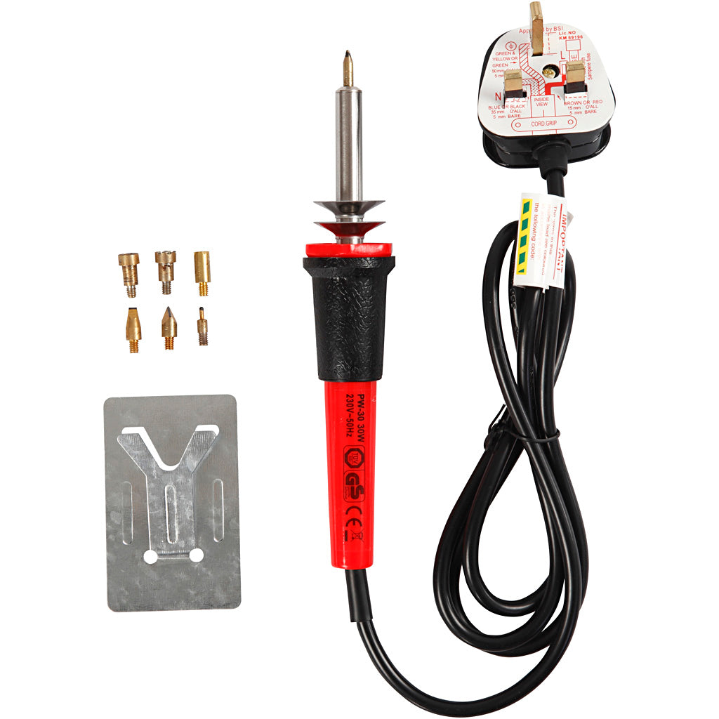 Pyrography Craft Kit , size 19x3 cm, UK, black, red