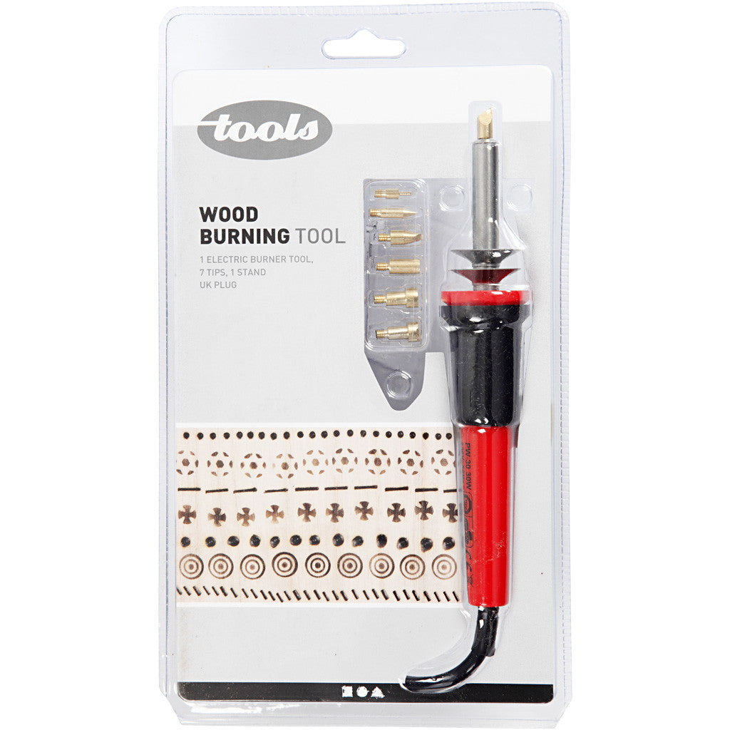 Brennmalstift, Größe 19x3 cm, UK, Schwarz, Rot, 1 Stk [HOB-15133]