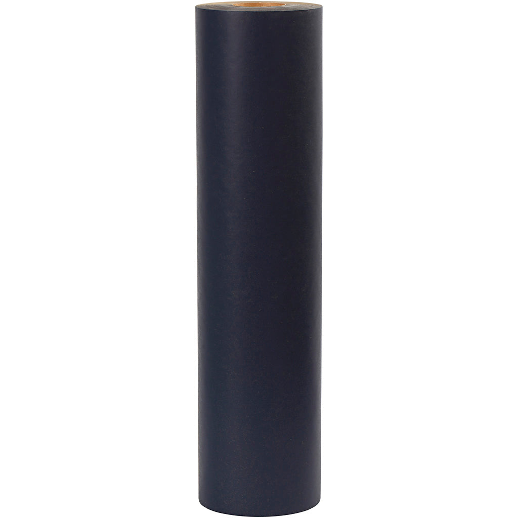 Geschenkpapier , B 50 cm, 60 g, Schwarz, 100 m/ 1 Rolle [HOB-19941]