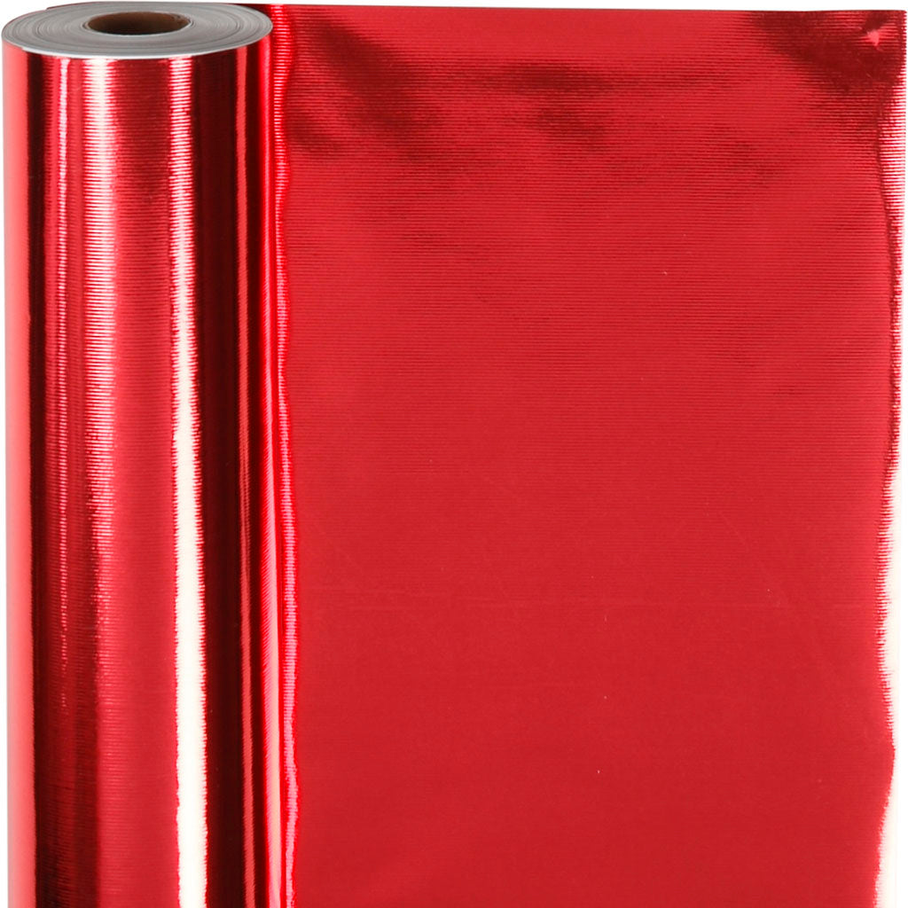 Wrapping Paper, W: 50 cm, 65 g, red, 100 m/ 1 roll