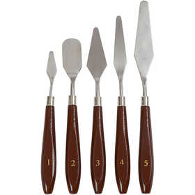 Palettmesser - Set , L 17-23 cm, B 1,5-2,5 cm, 5 Stk/ 1 Pck [HOB-10314]
