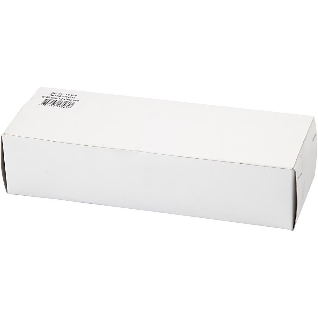 Lackierpinsel, L 18,5 cm, B 35 mm, Flach, 12 Stk/ 1 Pck [HOB-10435]
