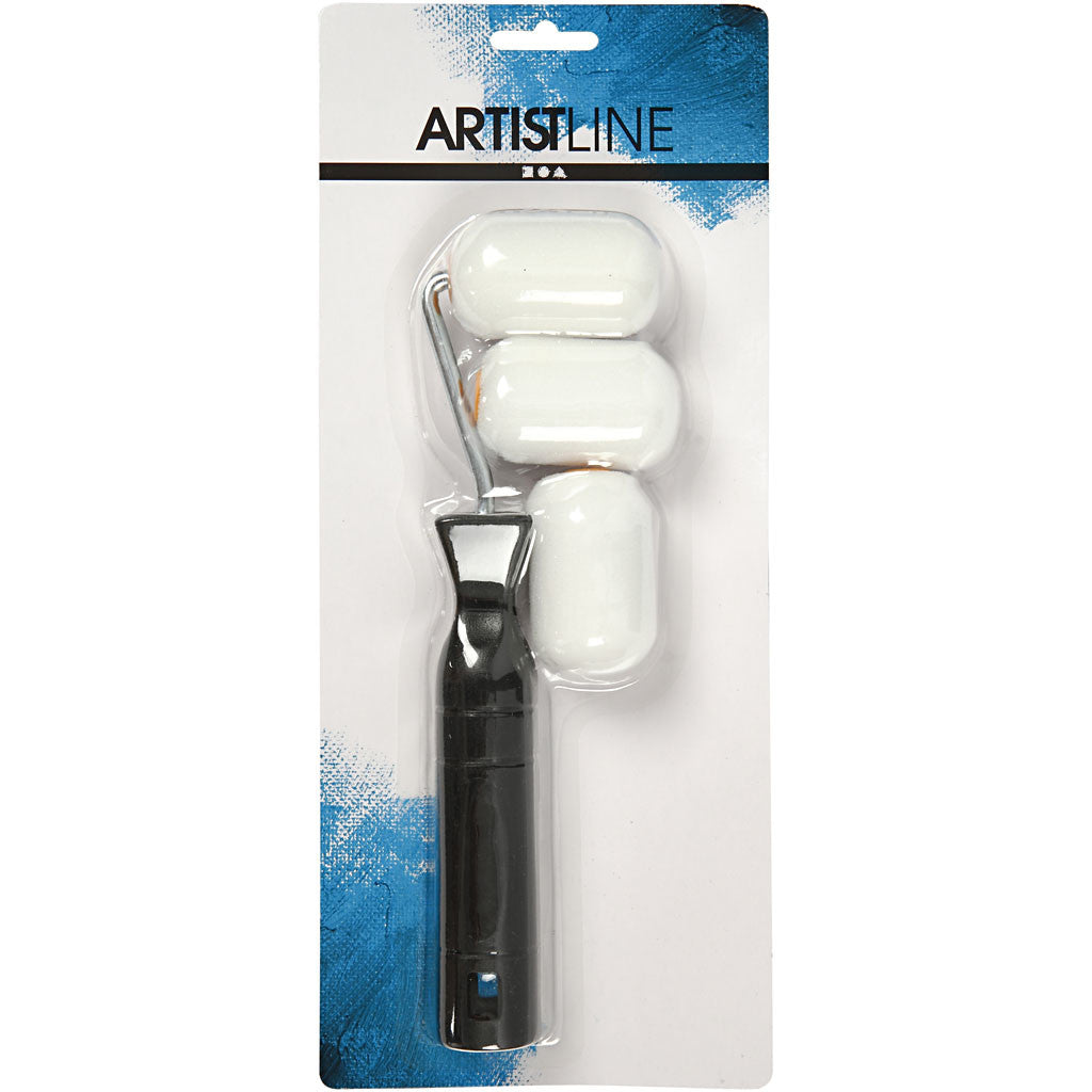 Farbroller mit Griff, B 6 cm, 1 Set [HOB-10474]