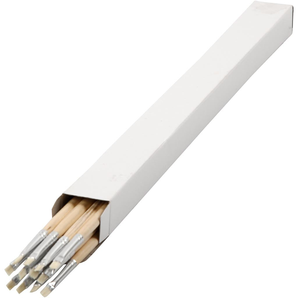 Nature Line Pinsel, Nr. 0, B 4 mm, langer Griff, 12 Stk/ 1 Pck [HOB-10500]