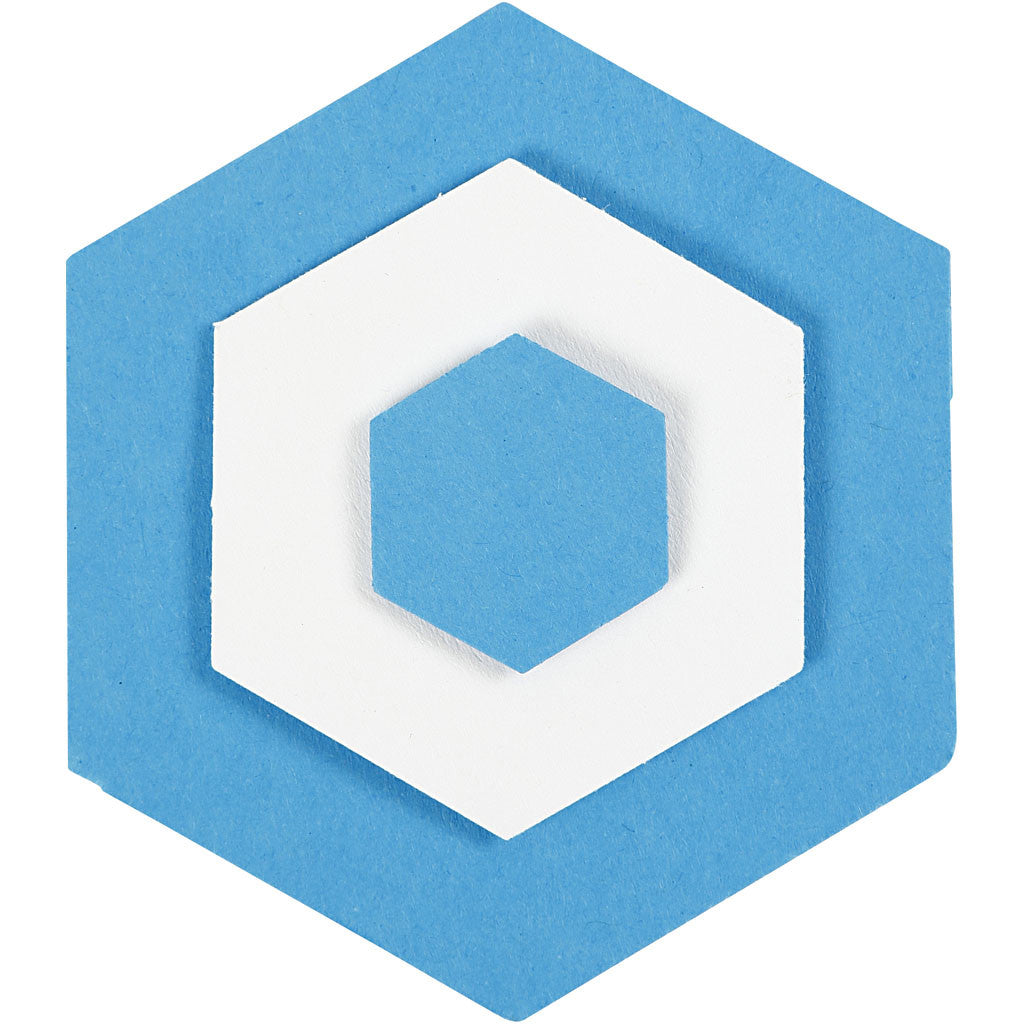 Stanzer-Set, Hexagon, Größe 25+49+75 mm, 3 Stk/ 1 Pck [HOB-11271]