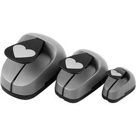 Stanzer-Set, Herz, Größe 25+49+75 mm, 3 Stk/ 1 Pck [HOB-112930]