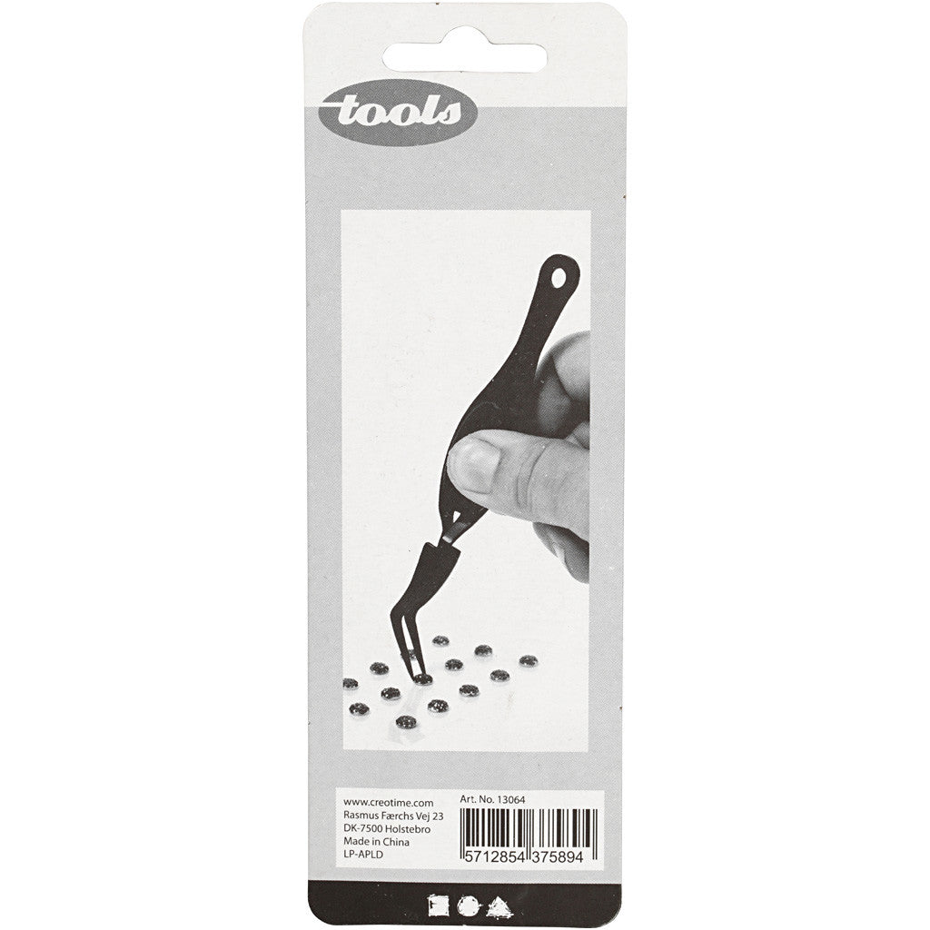 Pinzette mit Feder, L 12,5 cm, 1 Stk [HOB-13064]