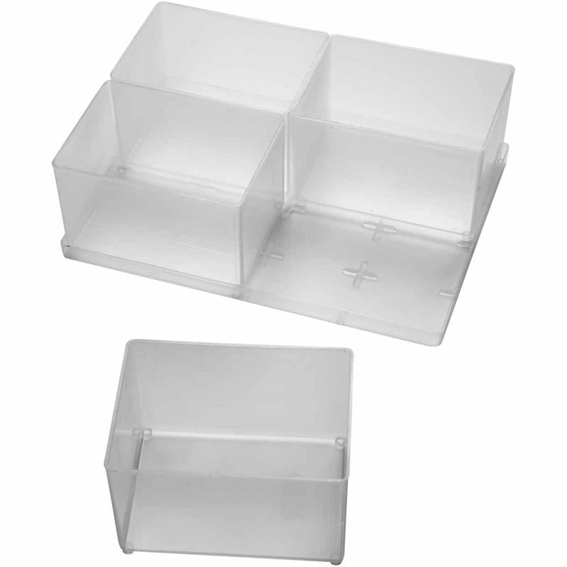 Einsetz-Box, Nr. BA7-1, H 80 mm, Größe 109x79 mm, 4 Stk/ 1 Pck [HOB-13410]