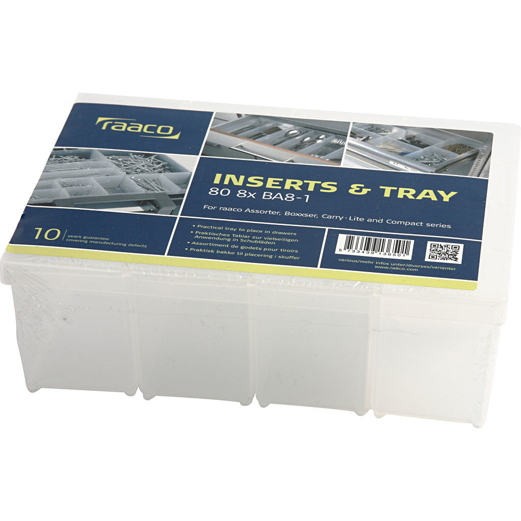 Einsetz-Box, Nr. BA8-1, H 80 mm, Größe 79x55 mm, 8 Stk/ 1 Pck [HOB-13415]