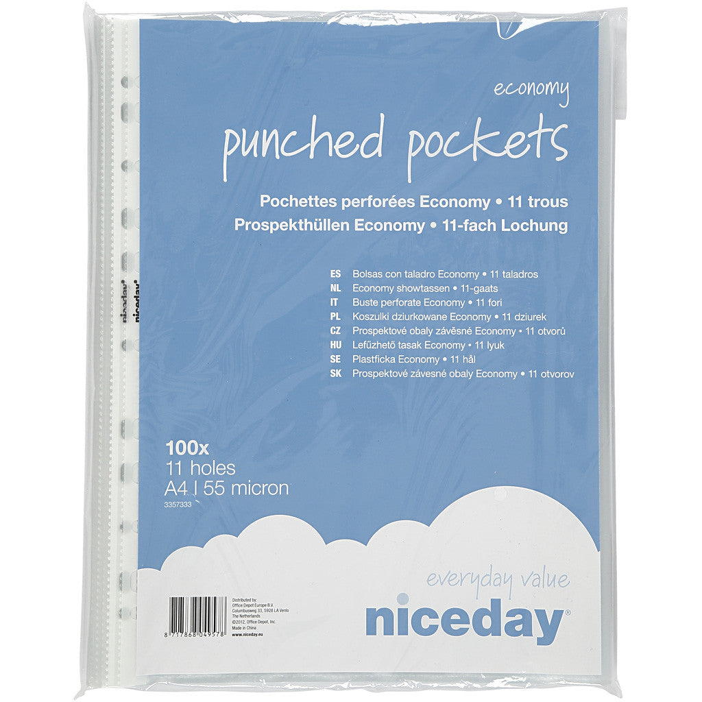 Prospekthülle, A4, Blatt 210x297 mm, 100 Stk/ 1 Pck [HOB-14120]