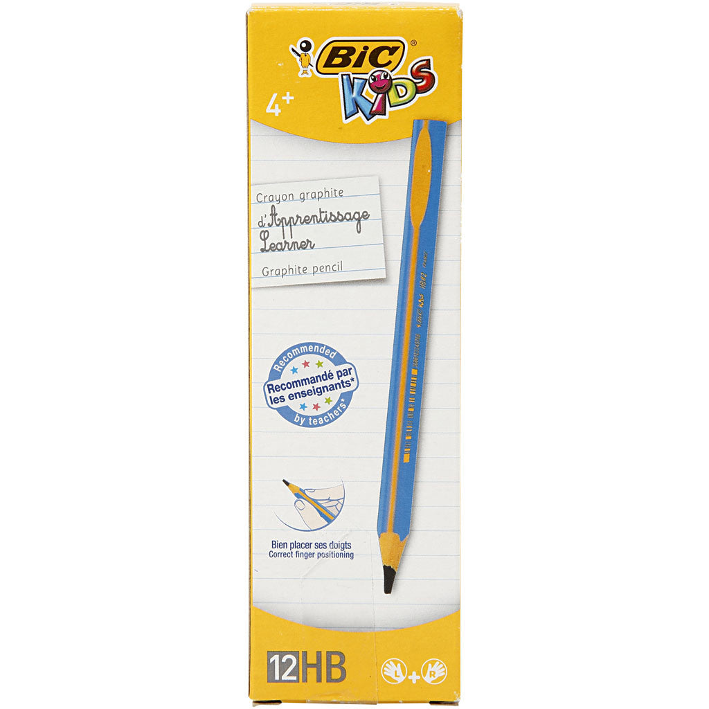 Kinder-Bleistift, L 14 cm, Dicke 10 mm, Mine 4 mm, 12 Stk/ 1 Pck [HOB-14175]