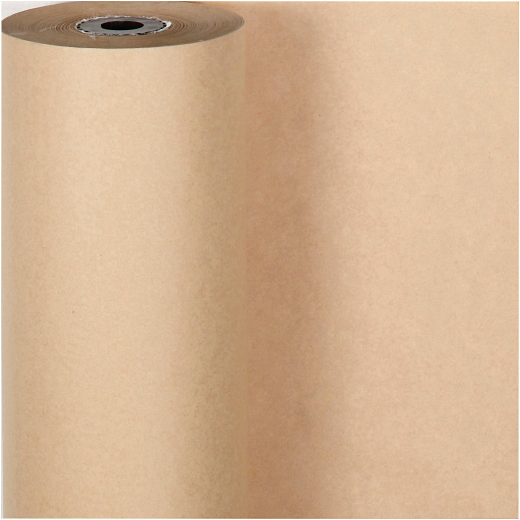 Geschenkpapier , B 50 cm, 60 g, Beige, 100 m/ 1 Rolle [HOB-19037]