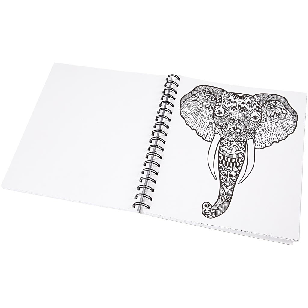 Antistress-Malbuch, Natur, Größe 19,5x23 cm, Anzahl der Seiten 64, 1 Stk [HOB-19262]