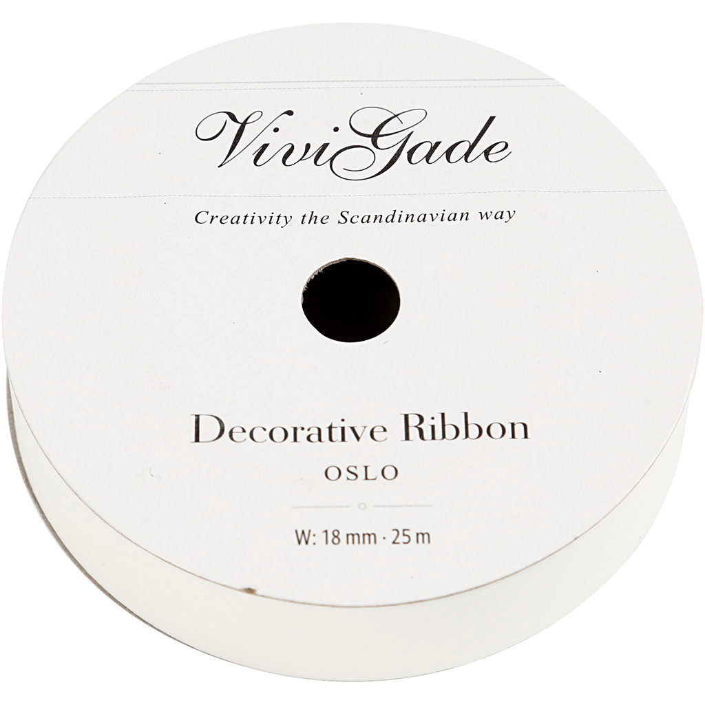 Curling Ribbon, W: 18 mm, matt, white, 25 m/ 1 roll