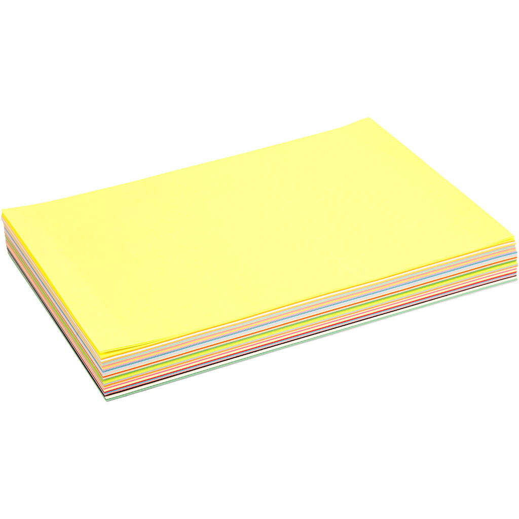 Creativ Paper, A4, sheet 210x297 mm, 80 g, assorted colours, 280 ass sheets