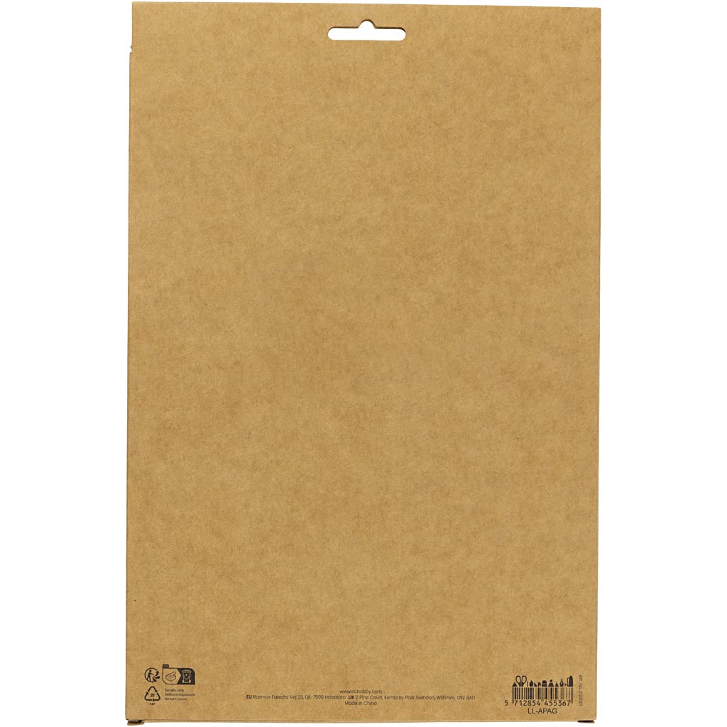 Krepppapier, Blatt 25x60 cm, Kreppanteil: 180%, 105 g, Pastellfarben, 8 Bl./ 1 Pck [HOB-209001]