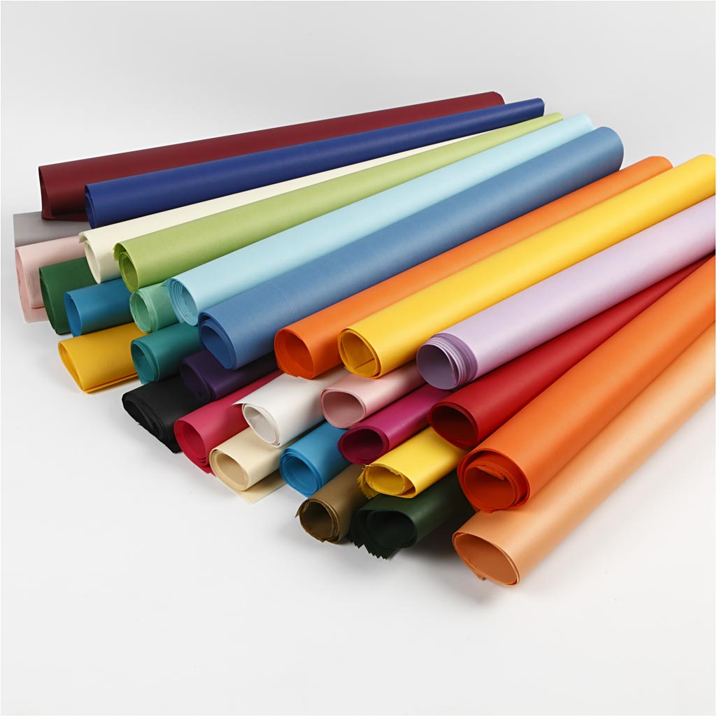 Seidenpapier verschiedene Farben - 50x70cm - 14g / 300 Bl. (1 Pck.) [HOB20906]