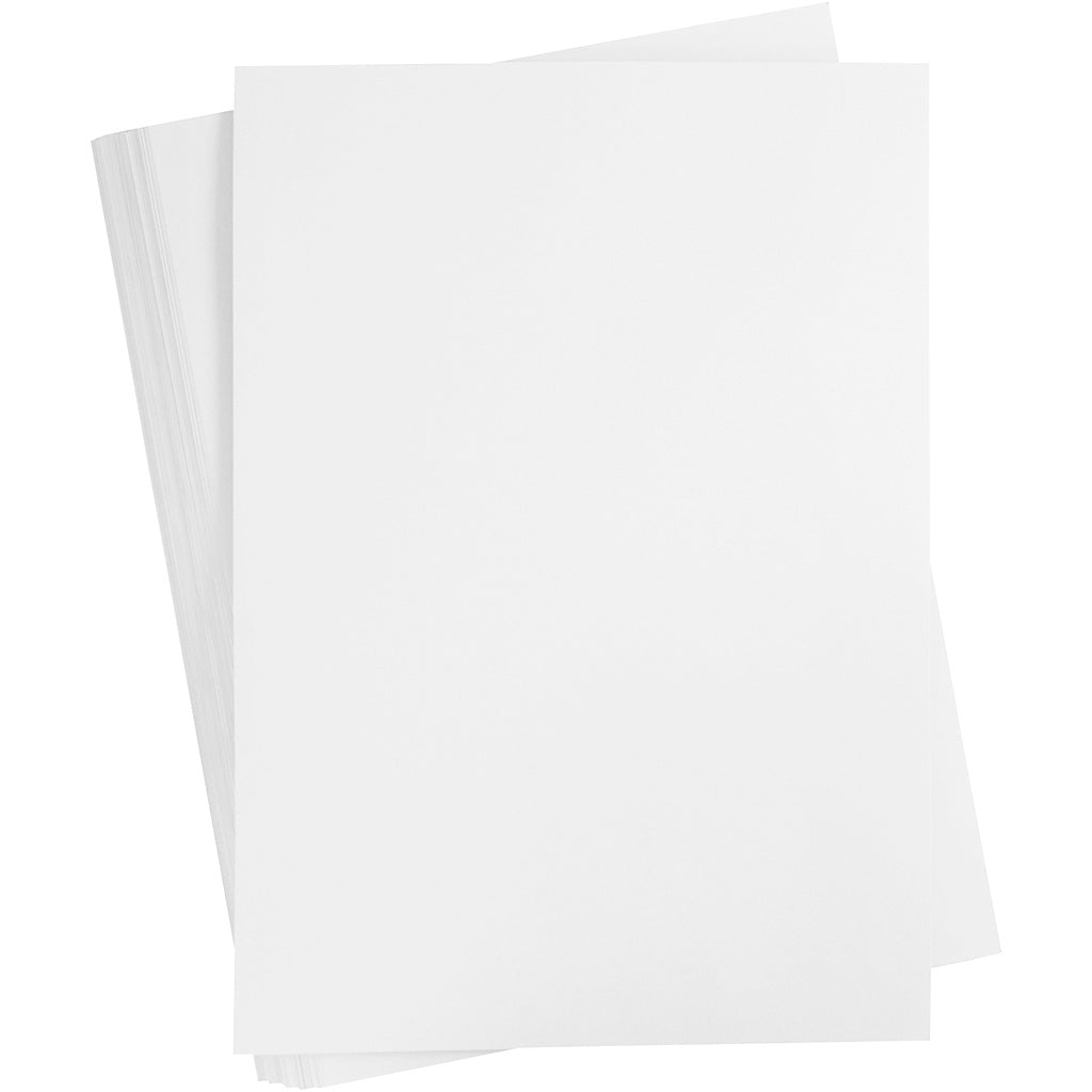 Card, A2, sheet 420x594 mm, 180 g, white, 100 sheet