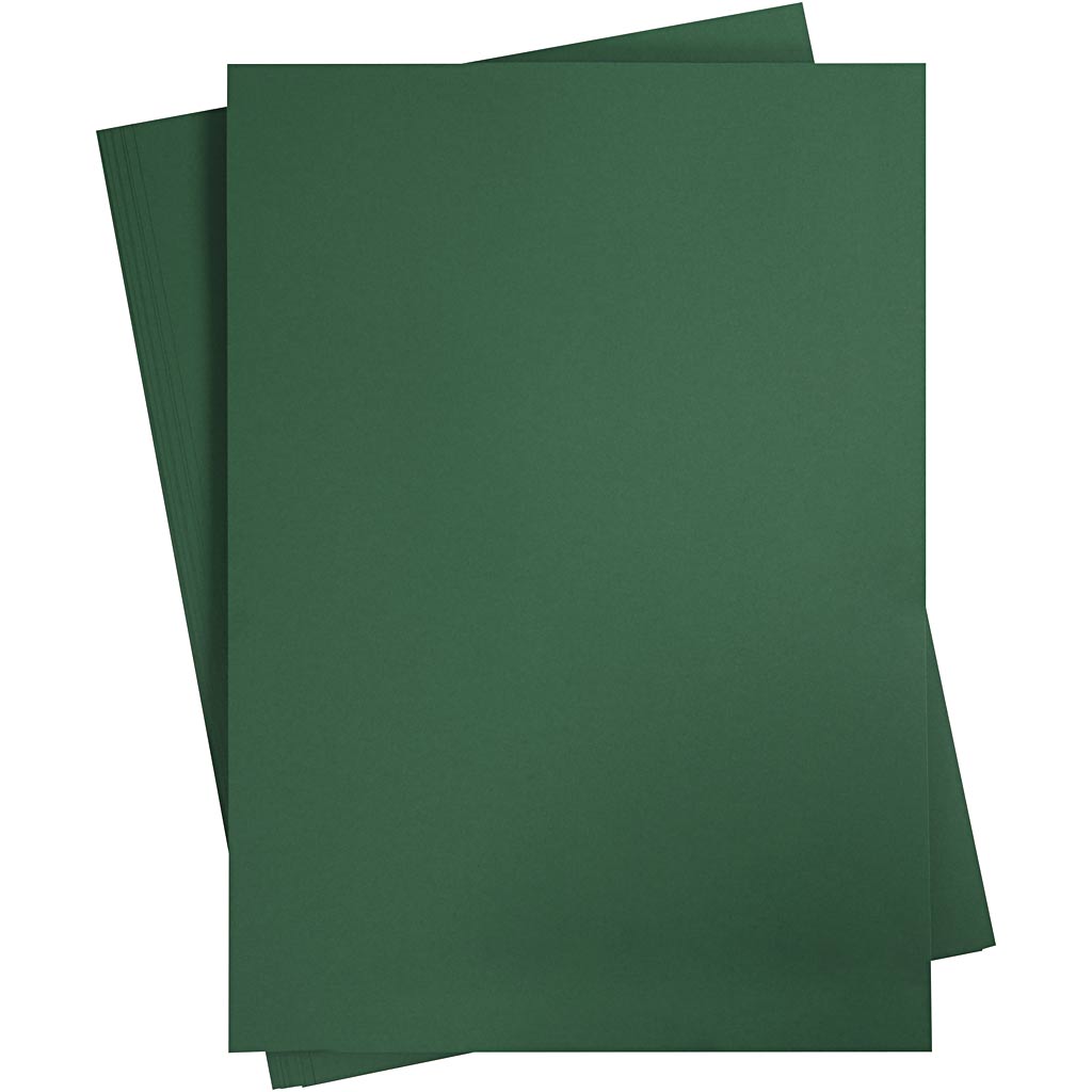 Card, A2, sheet 420x594 mm, 180 g, dark green, 10 sheet