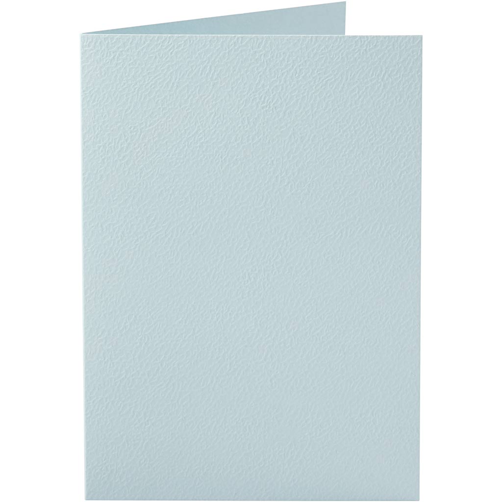 Cards, card size 10,5x15 cm, 220 g, light blue, 10 pc