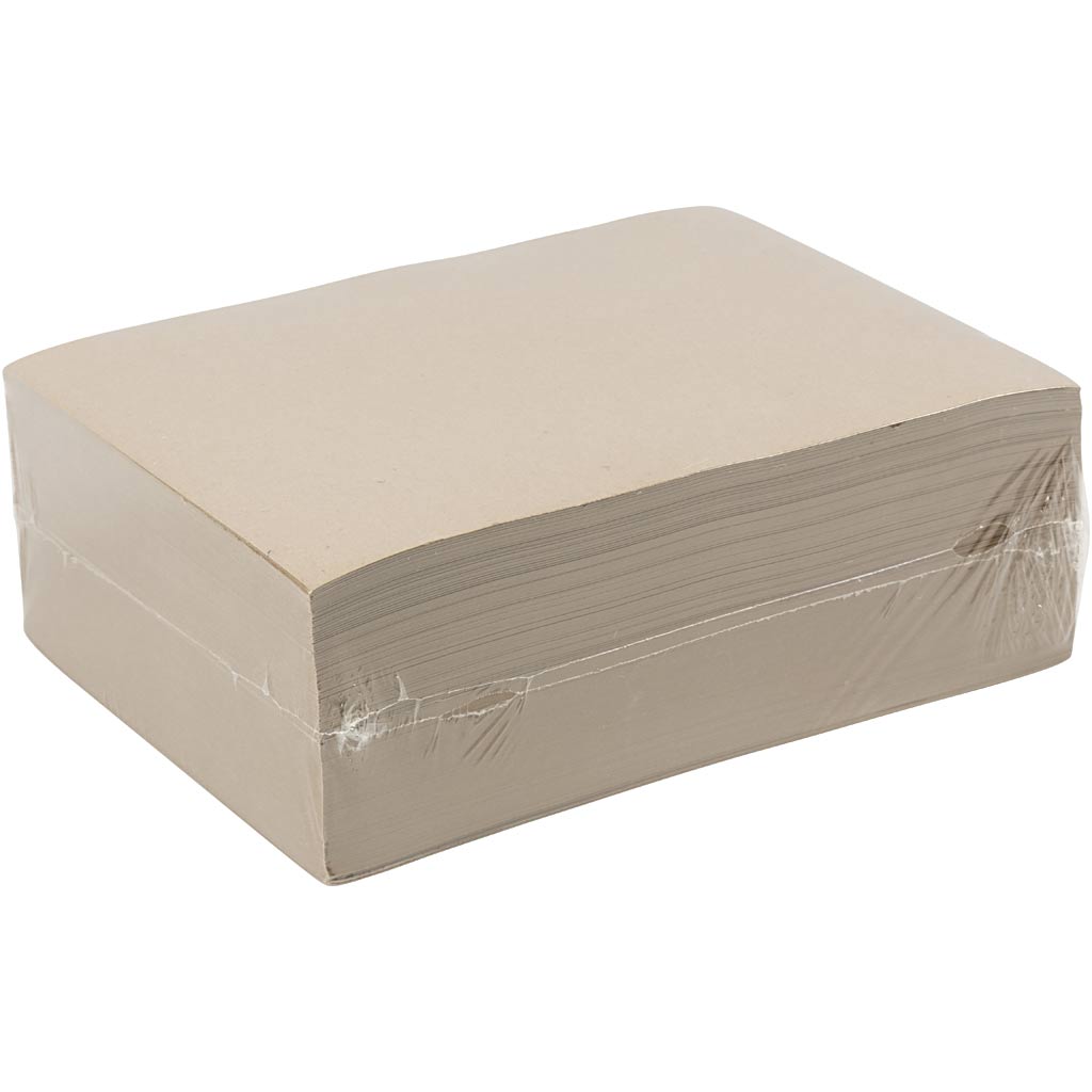 Kraftpapier, A4, Blatt 210x297 mm, 135 g, Graubraun, 500 Bl./ 1 Pck [HOB-22134]