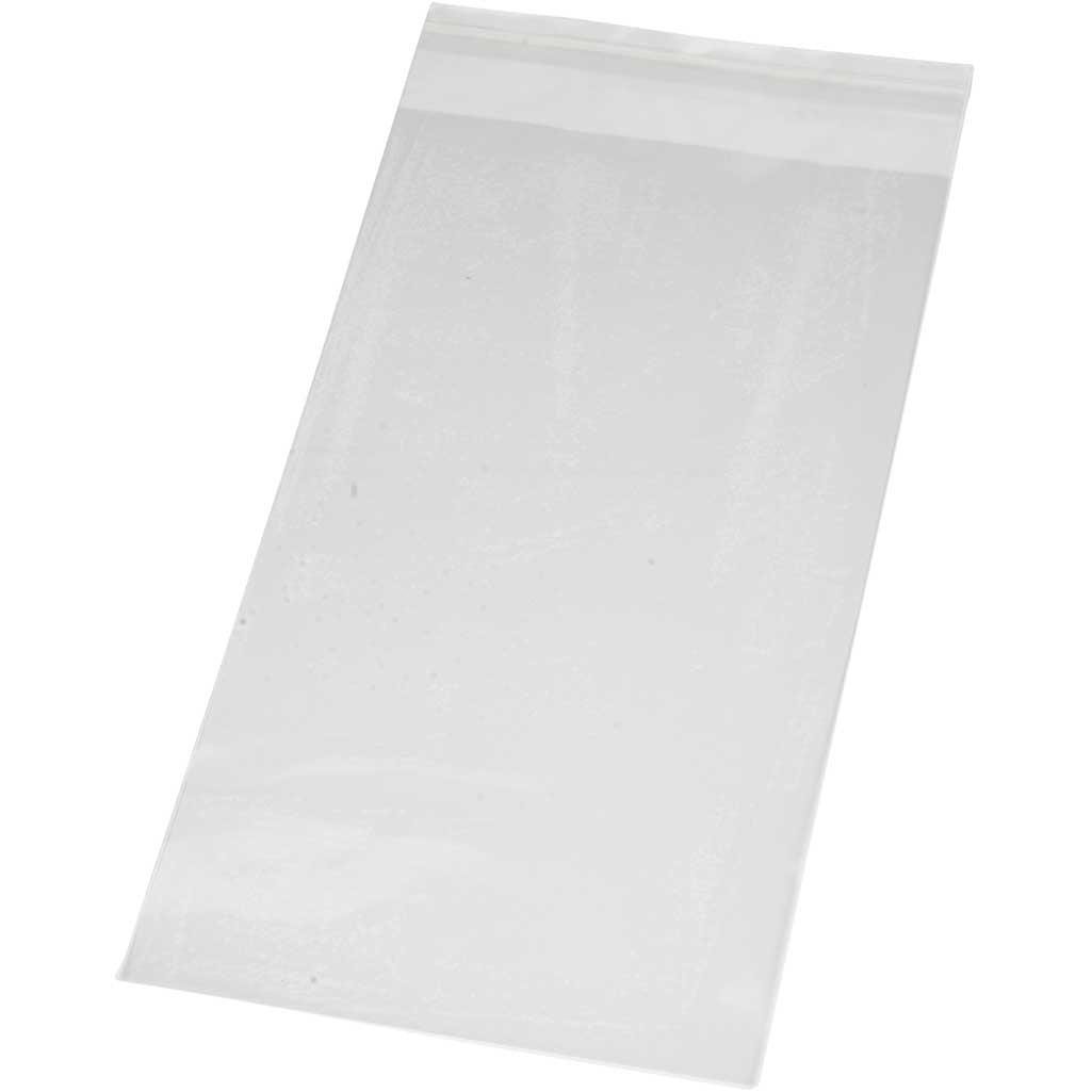Cellophane Bag, H: 22 cm, W: 12 cm, thickness 25 my, 20 pc