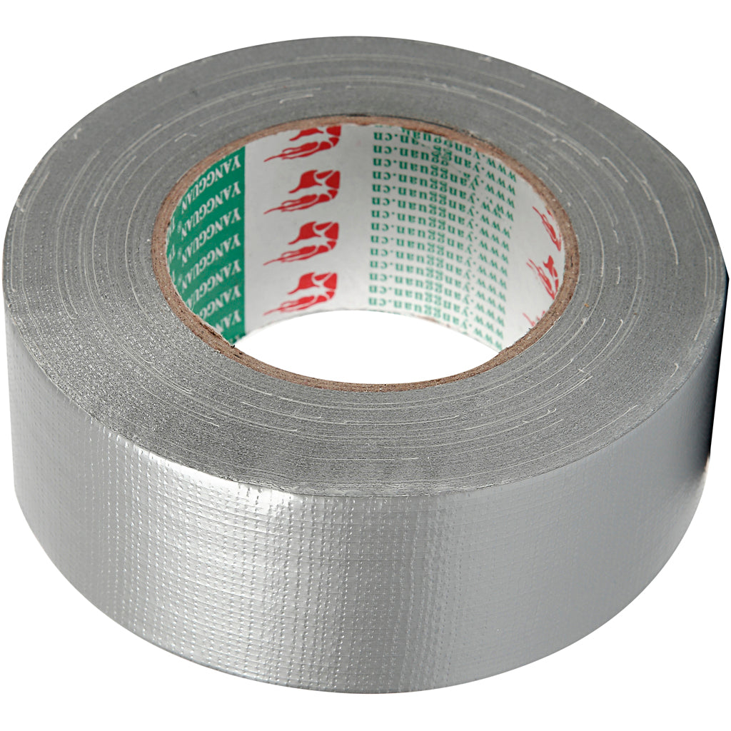 Duct Tape, W: 50 mm, silver, 50 m/ 1 roll