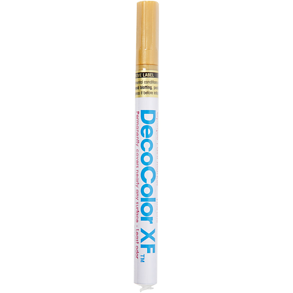 Deco Permanent Marker, line 1,2 mm, gold