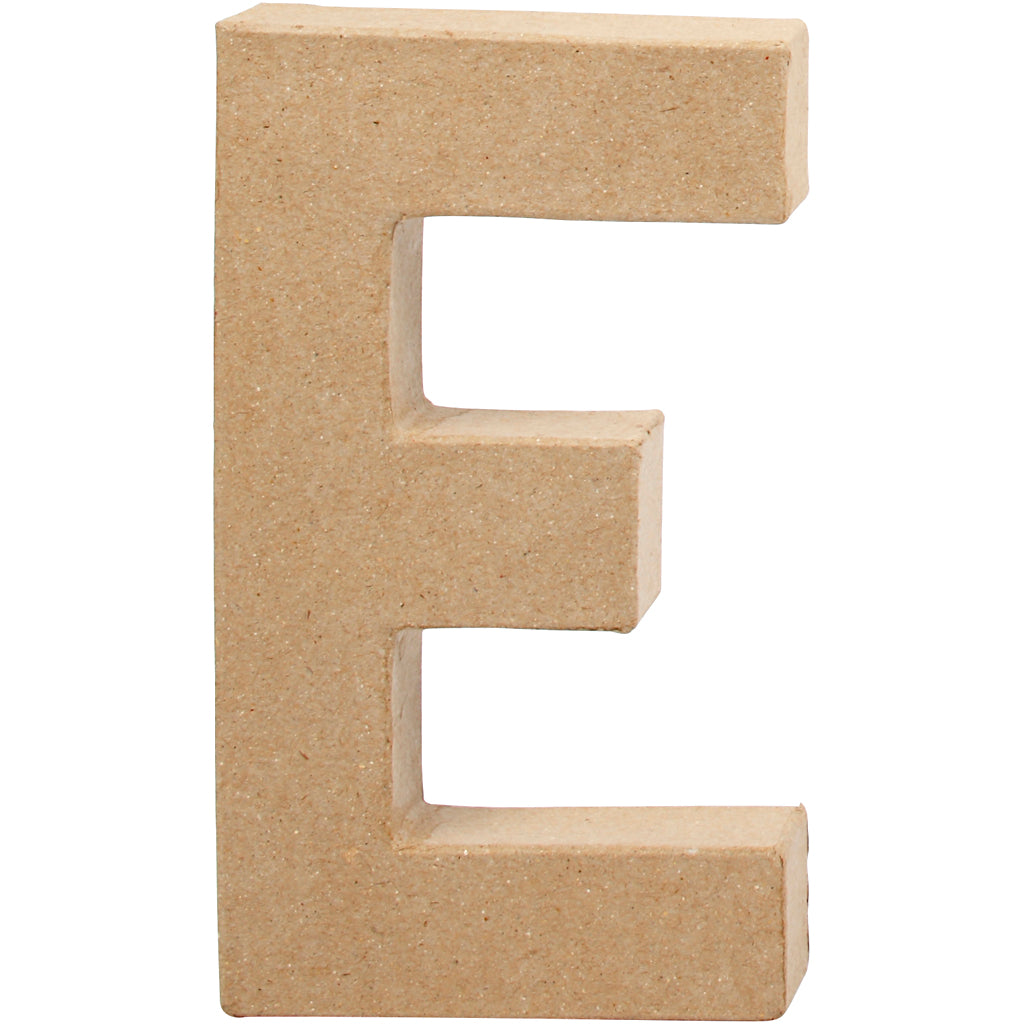 Letter, E, H: 20,5 cm, W: 11,5 cm, thickness 2,5 cm