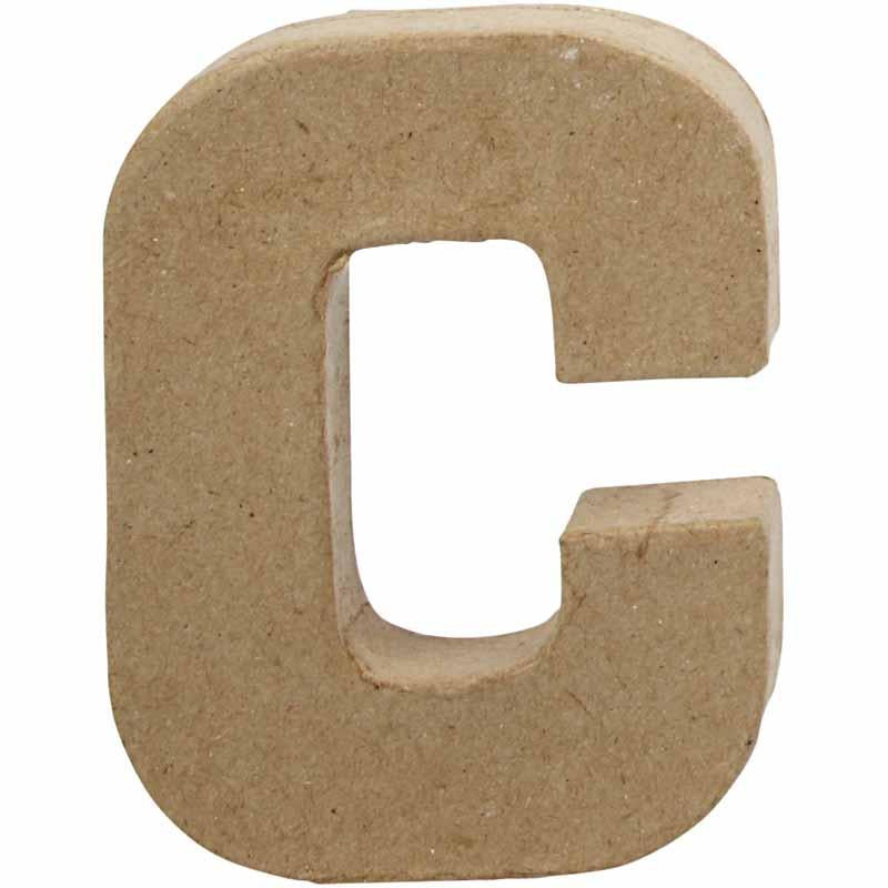 Letter, C, H: 10 cm, W: 7,5 cm, thickness 1,7 cm