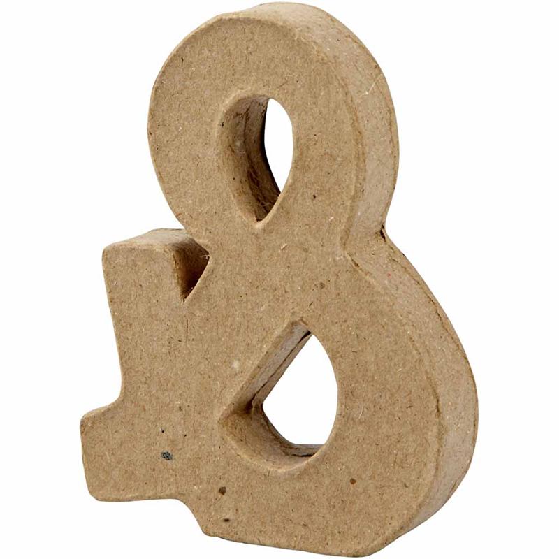 Zeichen, &, H 10 cm, B 7,5 cm, Dicke 1,7 cm, 1 Stk [HOB-26666]