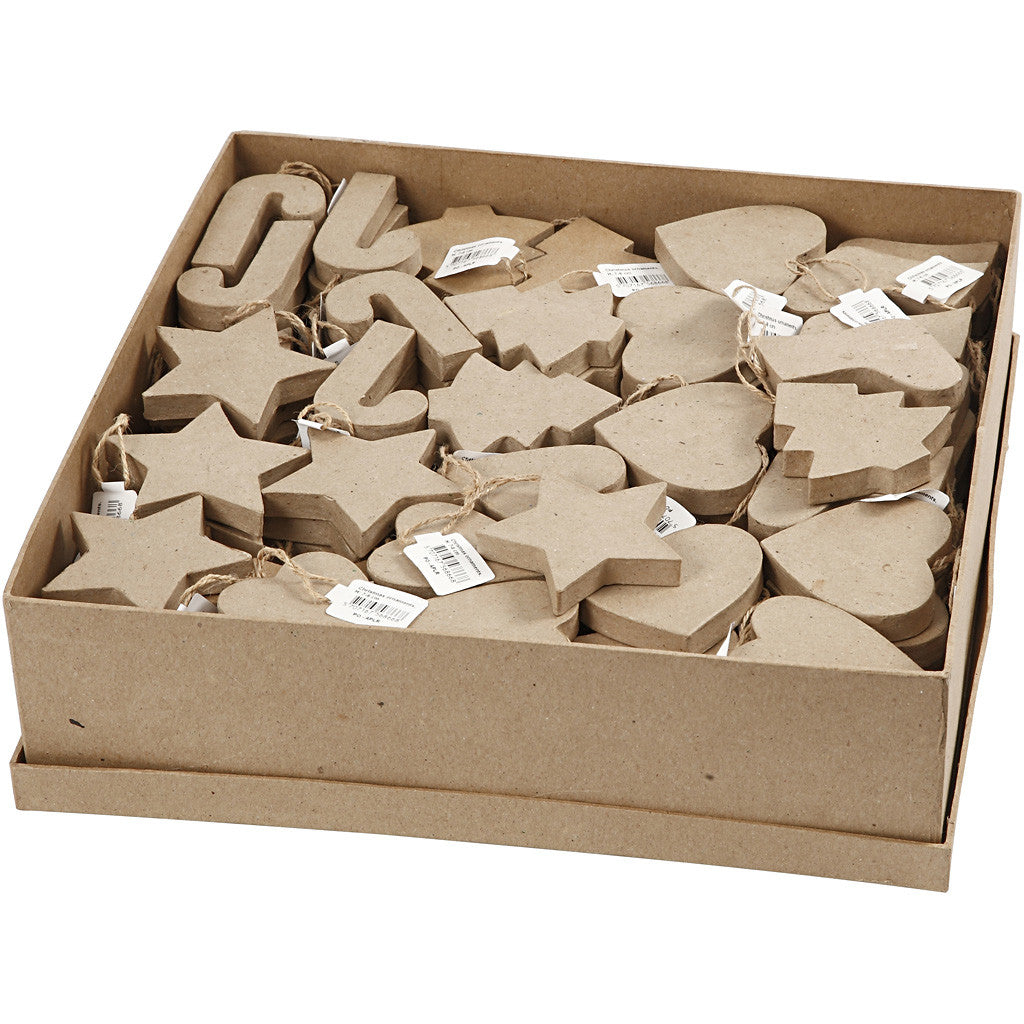 Anhänger für Weihnachten, H 7-8 cm, 174 Stk/ 1 Pck [HOB-26702]