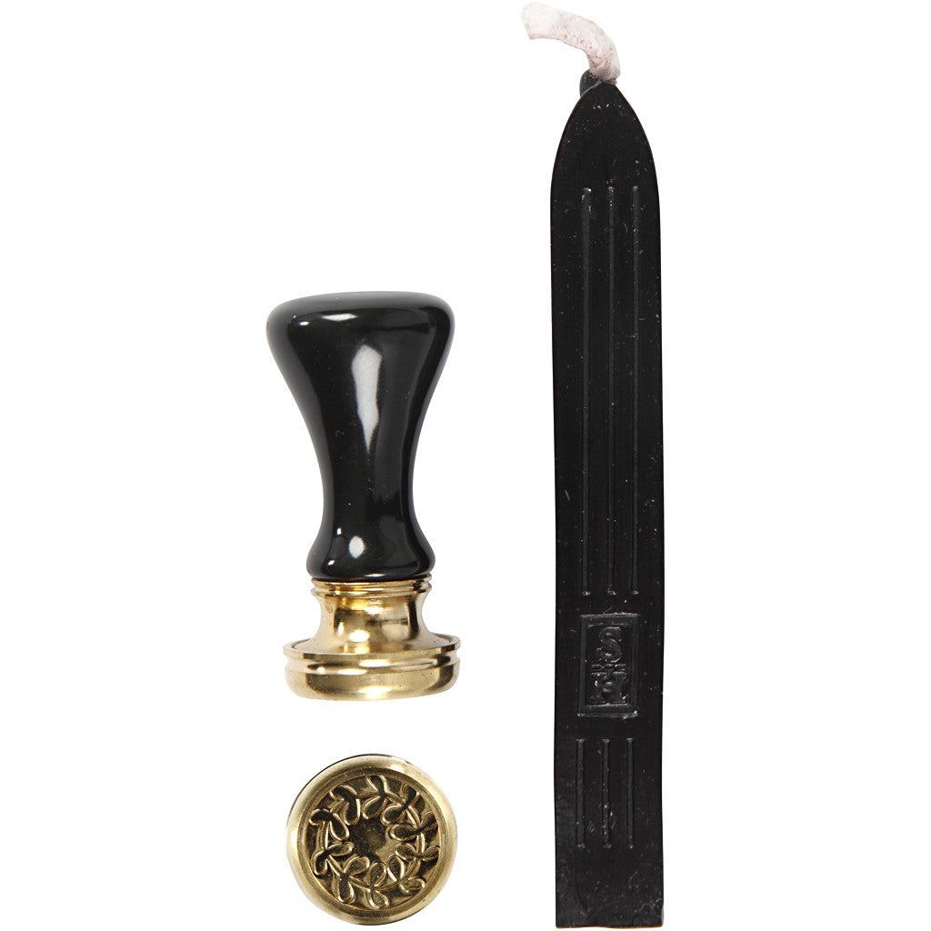 Lack & Siegel Starterset, D 17 mm, Schwarz, 1 Set [HOB-270284]