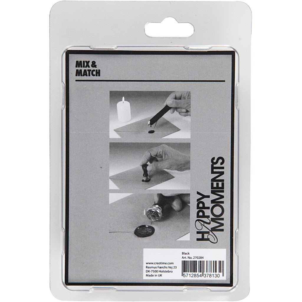 Lack & Siegel Starterset, D 17 mm, Schwarz, 1 Set [HOB-270284]