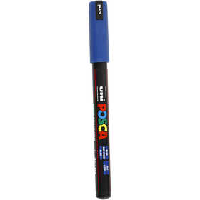 Posca Marker , Nr. PC-1MR, Strichstärke 0,7 mm, extrafein, Blau, 1 Stk [HOB-272041]