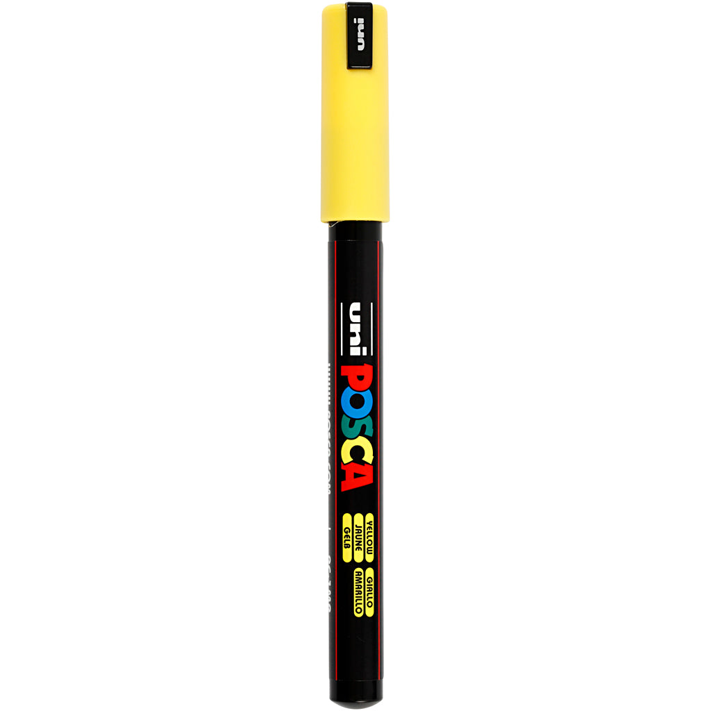 Posca Marker, no. PC-1MR, line 0,7 mm, extra-fine, yellow