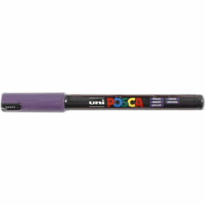 Posca Marker , Nr. PC-1MR, Strichstärke 0,7 mm, extrafein, Violett, 1 Stk [HOB-272055]