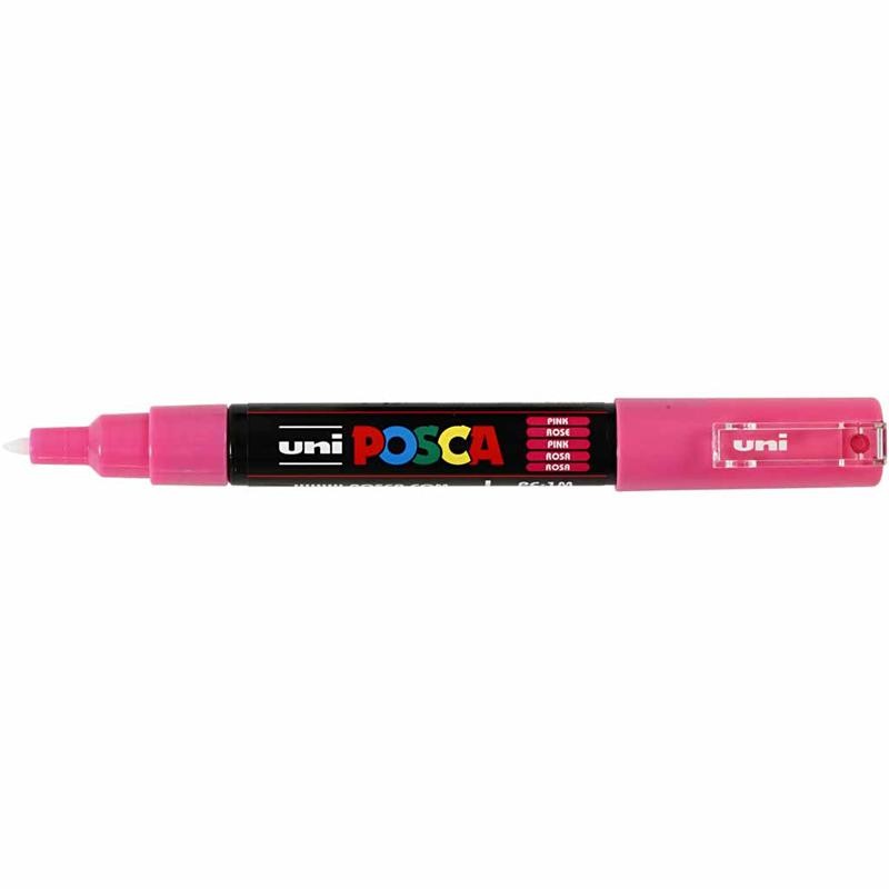 Posca Marker , Nr. PC-1M, Strichstärke 0,7 mm, extrafein, Pink, 1 Stk [HOB-273056]