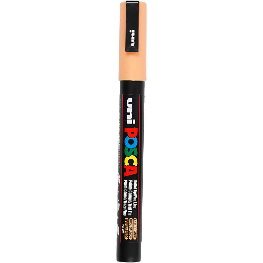 Posca Marker, no. PC-3M, line 0,9-1,3 mm, fine, pale orange