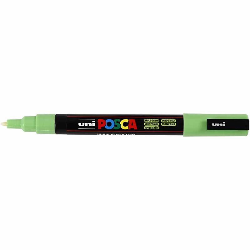 Posca Marker , Nr. PC-3M, Strichstärke 0,9-1,3 mm, fein, Apple Green, 1 Stk [HOB-274043]