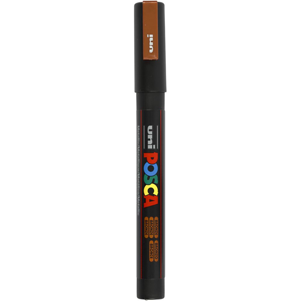 Posca Marker , Nr. PC-3M, Strichstärke 0,9-1,3 mm, fein, Bronze, 1 Stk [HOB-274820]