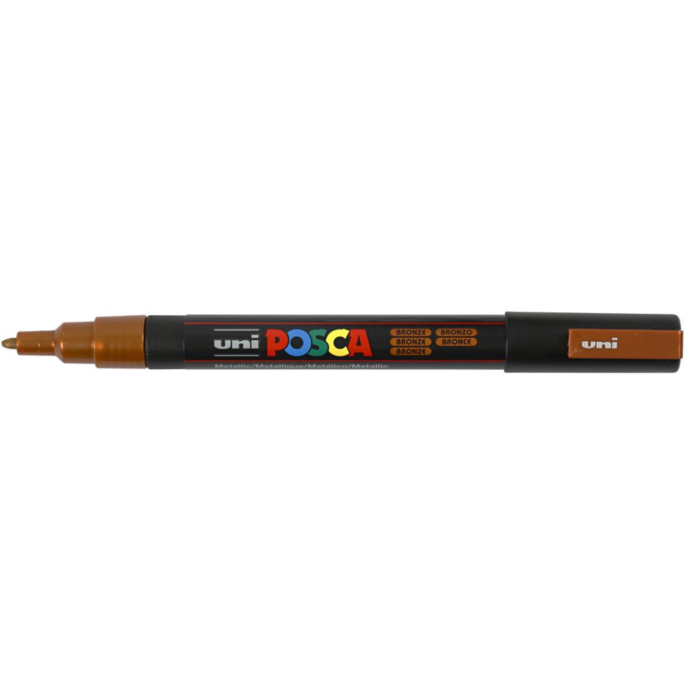 Posca Marker , Nr. PC-3M, Strichstärke 0,9-1,3 mm, fein, Bronze, 1 Stk [HOB-274820]