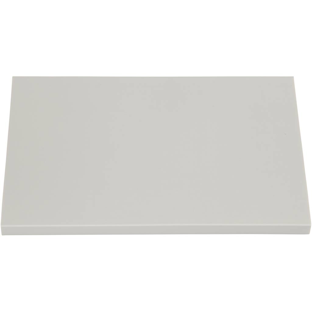 Linoldruck-Platte, Größe 10x15,5 cm, Dicke 0,8 cm, Hellgrau, 10 Stk/ 1 Pck [HOB-27571]