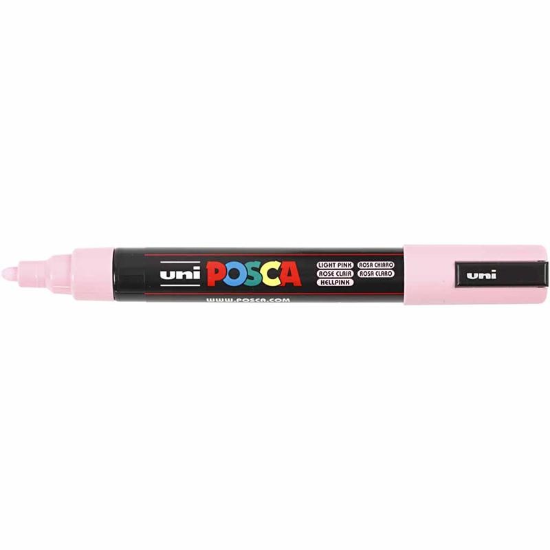 Posca Marker , Nr. PC-5M, Strichstärke 2,5 mm, Medium, Hellpink, 1 Stk [HOB-276029]
