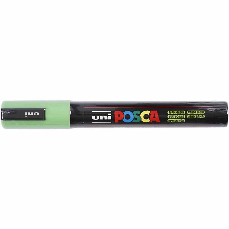 Posca Marker , Nr. PC-5M, Strichstärke 2,5 mm, Medium, Apple Green, 1 Stk [HOB-276043]