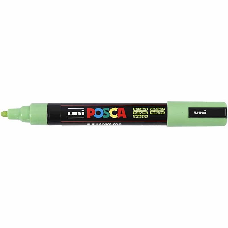 Posca Marker , Nr. PC-5M, Strichstärke 2,5 mm, Medium, Apple Green, 1 Stk [HOB-276043]